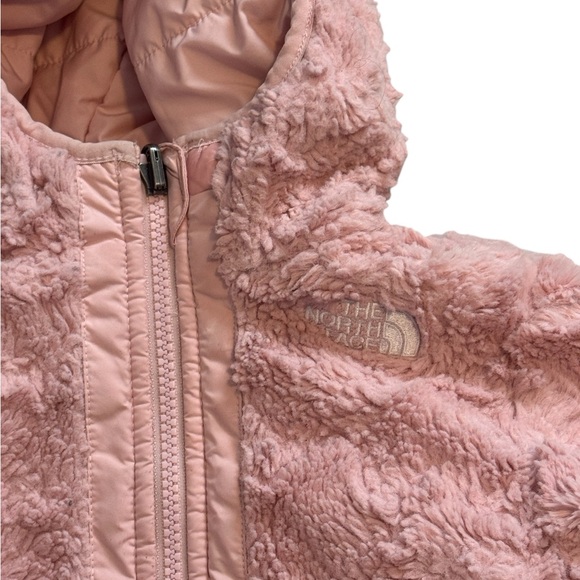 The North Face Toddler Girl Reversible Shasta Full-Zip Hooded Jacket in Pink 2T - Picture 9 of 12